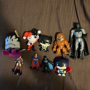 Dc comics Toy Lot- Batman, Superman, Wonder Woman, Harley Quinn, Batgirl